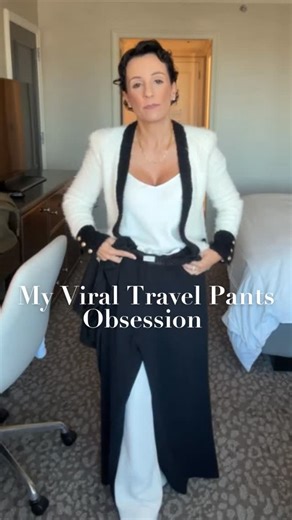 Style with Eugenia / STYLIST on Instagram: "These Japanese crepe pants stay perfectly wrinkle-free and somehow work for travel days, client meetings, and everything in between. I bring multiple colors because they mix and match with every outfit and stay comfy all day. Comment SHOP for the link! https://liketk.it/5AtV3"