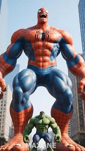 💀Spiderman vs Hulk😵 #spiderman #hulk #avengers