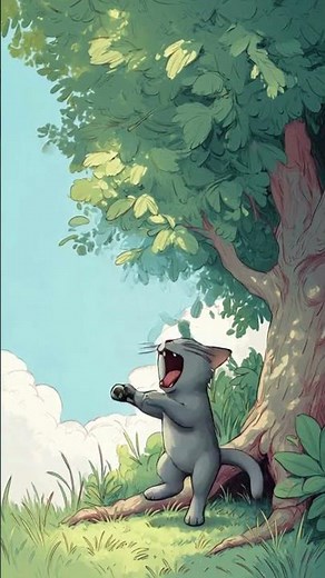 The Sleepy Kitten’s Nap 🌳🐱 | Calming Short Animation