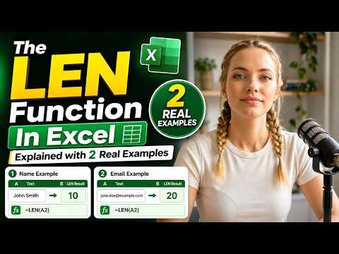 The LEN Function in Excel, Explained with 2 Real Examples