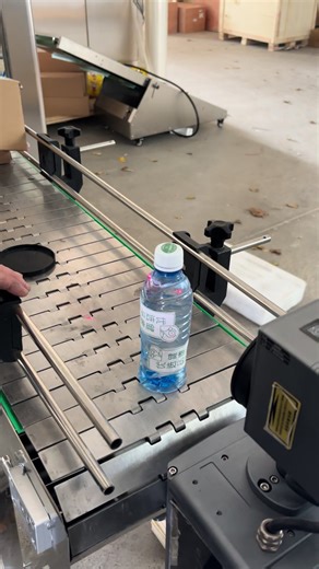 Testing CO2 laser printer for thin bottlel laser coding machine #laser#printer#coding#codingmachine