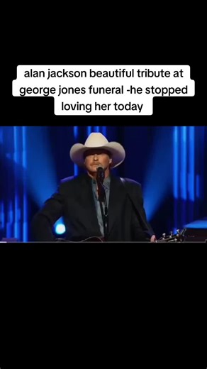 Alan Jackson's Beautiful Tribute at George Jones Funeral