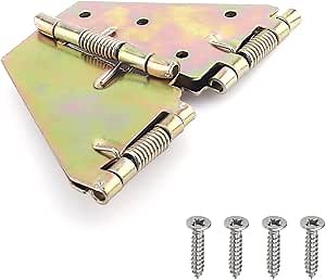 MroMax Drop Leaf Table Hinge Support, 4.5" Folding Table Hinge, Bronze Flap-Top Hinges for Drop Leaf Table 1Pc