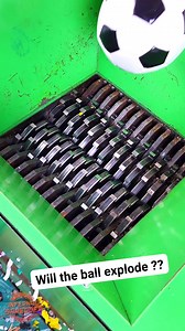 Will the ball explode ?? #oddlysatisfying #satisfying #shreddingmachine #experiment #asmr #shreddermachine | Infernal Shredder