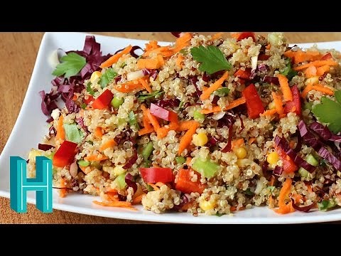How to Make Rainbow Quinoa Salad Recipe | Hilah Cooking