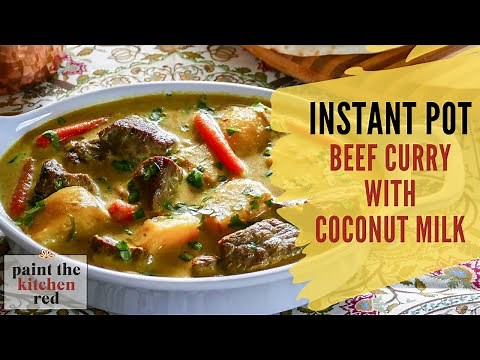 Instant Pot Beef Curry - Creamy Coconut Kerala Beef Stew