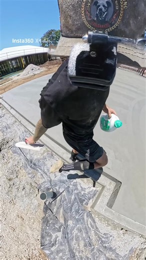 ASMR Concrete Water Wipe Finish for Garage