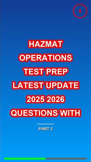 Hazmat Operations Test Prep Latest Update 2025 202