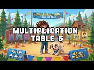 Multiplication Table of 6 🎵 | Learn 6 Times Table up to 10 | Mental Math Magic