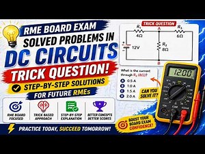 DC Circuits Problems That Confuse RME Examinees (Solved Step-by-Step)