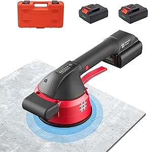 Tile Vibration Tool for Installation Suction Cup Vibrator 6 Speeds Portable Floor Tile Leveling Tilling Tools