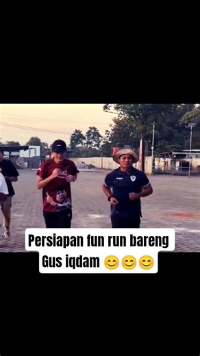 fun run preparation with Gus Iqdam