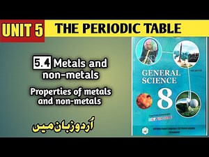 class 8 | science | unit 5 | the periodic table | Urdu translation | new book | 2023-24