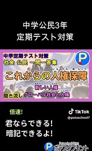 中学3年社会公民の人権保障テスト対策