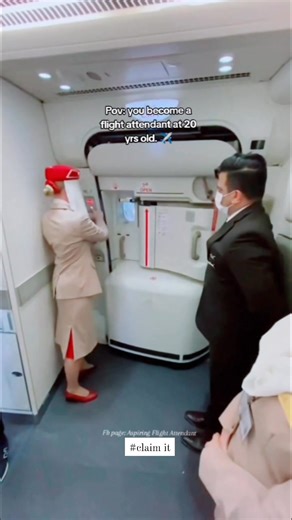 9.2K views · 221 reactions | Pov: you become a flight attendant at 20 yrs old. ✈️✨ #claimit #fblifestyle #cabincrew | Aspiring Flight Attendant | Facebook