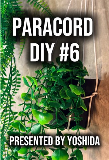 The Simplest Plant Hanger Using Paracord