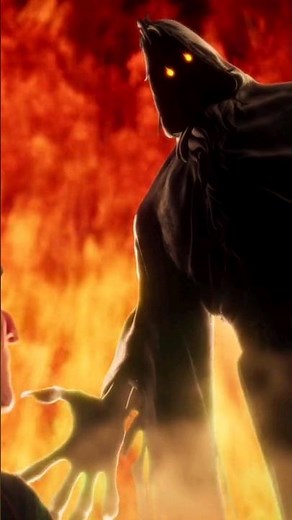 SCROOGE: A CHRISTMAS CAROL (2022) - Present's body turns into Yet to Come's