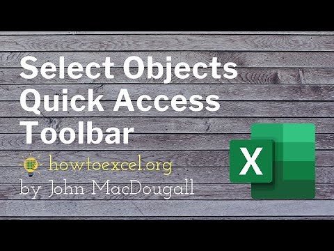 Select Objects Quick Access Toolbar Command