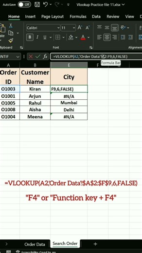 Stop Dragging Formulas Wrong! Use F4 to Lock Cell in Excel 🔒⚡ #spreadsheetmagic #exceltips