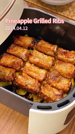 Delicious Air Fryer Pineapple Grilled Ribs Recipe