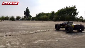 BEZGAR HM101 Hobby Grade 1:10 Scale Remote Control Truck with 550 Motor, 4WD Top Speed 42 Km/h All Terrains Off Road RC Truck,Waterproof RC Car with 2 Rechargeable Batteries for Kids and Adults