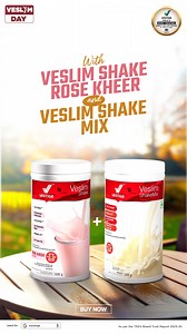 4.6K views · 112 reactions | Transform your fitness routine with a delicious twist! Veslim Shake Rose Kheer and Veslim ShakeMix are the perfect way to fuel your body and satisfy your taste buds. Elevate your journey to better health, one sip at a time! Buy now! #VeslimDay #VEDM #MissionSlimPossible #HealthyLiving #WellnessJourney #VestigeWellness #rosekheerflavour #veslimshakemix | Vestige Marketing Pvt.Ltd | Facebook