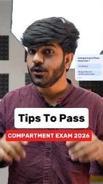 Tips To Pass Compartment Exam 2026🔥 #compartmentexam #class10