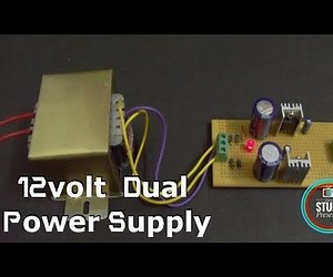 12/-12 Volt Transformer Based Dual  Voltage Power Supply