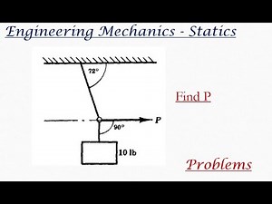 Engineering mechanics - statics problems - 007