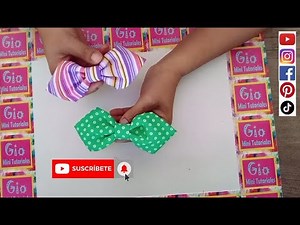 como hacer un moño de tela