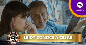 Leidy conoce a un joven que le llama la atención, pero ella finge tener otra vida