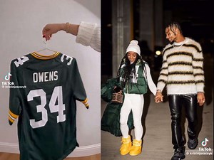 Simone Biles SHOWS OFF special custom-made jersey from Kristin Juszczyk at NFL game wowing fans both on and off field