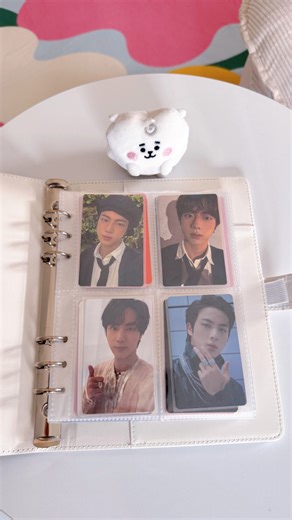 Do you decorate your photocard binder? 🎀🤍 Since I don’t have that many BTS album photocards, putting them in a smaller binder fits better 😍 I’m excited to decorate this 💜 I’ve seen people do beautiful decor with their photocard binders 🌸 __ ~ “Your presence can give happiness. I hope you remember that.” ~ Jin 🌷 * * * * #kpoproom #btscollector #btsalbum #kpoproomdecor #kpoproom #btsshelf #kpopalbums #bangtanboysarmy #kpopshelf #btsalbums #bt21rj #btsedits #btsmerchandise #btsot7 #photocards