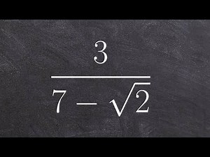 Multiplying a binomial by the conjugate to simplify with radicals
