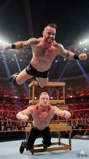 CM Punk jumping from the top #wwe #viralreels #viralshort #video #viral #viralshorts #views