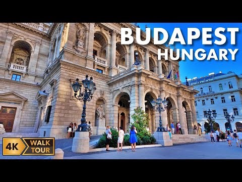 Jewish District and Opera Area Walking Tour - Budapest, Hungary [4K/60fps]