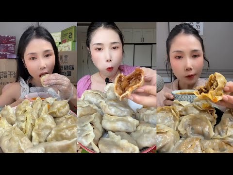 ASMR Mukbang Dumplings 🥟 | Juicy & Soft Eating Sounds