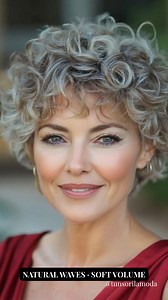 48K views · 408 reactions | Curly Grey Pixie · Shape, Texture,...