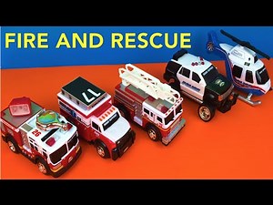 Fire & Rescue Ambulance Fire Truck Helicopter - Road Rippers with Chase and Marshall from Paw Patrol
