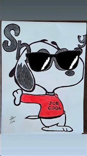 How to Draw Snoopy Dog Easily Step by Step| Dog drawing 🐶 #snoopy #dog #stepbystepdrawing #artshorts