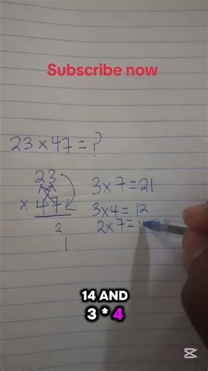 🧠 How to Multiply Any 2-Digit Numbers Easily. #mathisfun #youtubeshorts #education #maths #viral