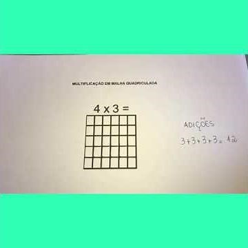 Multiplicação com malha quadriculada