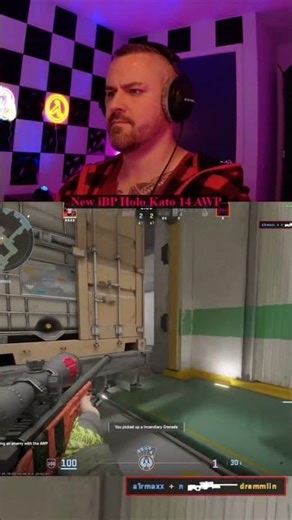 Ace with my new AWP Boom with iBUYPOWER Holo Katowice 2014 craft + Fever Case 🫶🏼 in CS2 Premier