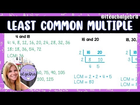 Least Common Multiple - Middle School Math