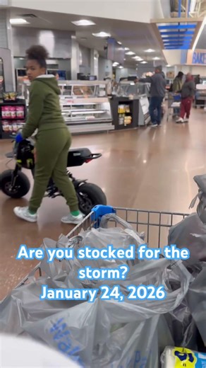 Stocking for the Atlanta Storm #stockupnow #stockup #stormiscoming #icestorm #storerun #ebikelife