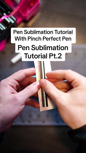 Pt.2 - Pen Wrapping - Full Pen Sublimation Tutorial with the Pinch Perfect Pen Tool😁 For more information on the tool as well as the pen blanks and kits check out our website👌 #pensublimation #tumblersublimationtutorial #tumblertipsandtricks #sublimationtutorials #pinchperfect #tumblersublimation #unstarbuckscambiatodo