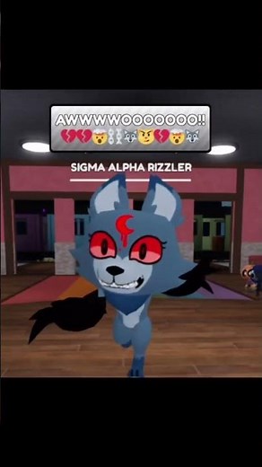 ALPHA SIGMA RIZZLER ECLIPSE ON THE RUN!! 💔😼🤯⛓️🐺 #lyrics #dandysworld #edit #funnymemes #wolfs
