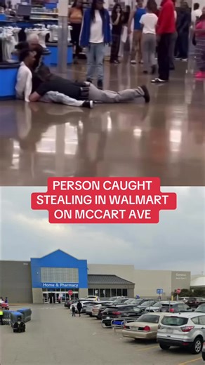 Person caught stealing at Walmart on Mccart Ave #fortworth #fortworthtexas #crimetok #walmart