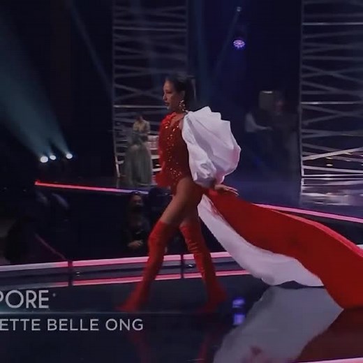 Miss Universe 2020 contestants use fashion to send impactful messages🇸🇬🇺🇾#missuniverse #missuniverse2020 #uruguay #singapore #nationalcostume #pageantry #nomoreracism #stopasianhate #nomoredescrimination #nomorehate #nomoreviolence #peaceful