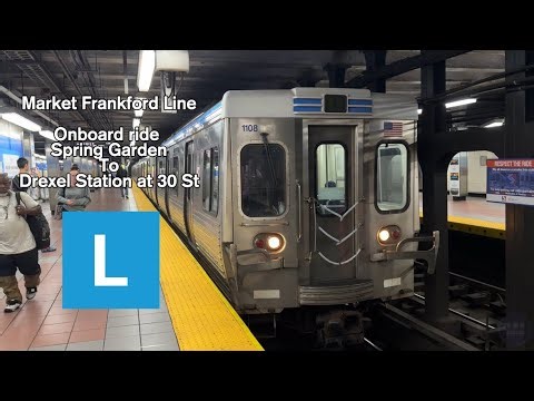 SEPTA: Market Frankford Line M4 onboard ride Spring Garden to Drexel Station at 30 St